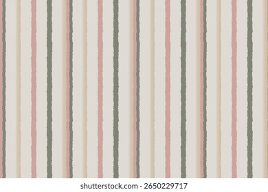 Seamless vertical stripes in vintage pink tones, hand-drawn vector. Ideal for fabric, gift wrap, packaging, and backgrounds.