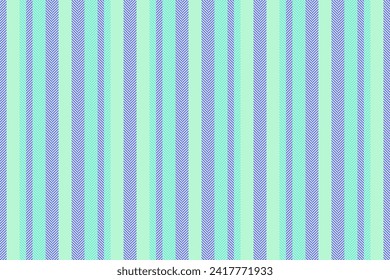 Seamless vertical textile of stripe background fabric with a pattern vector lines texture in light and indigo colors.