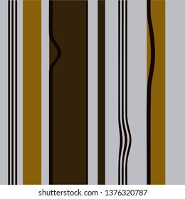 Seamless vertical wave striped pattern in retro colors. Vector illustration