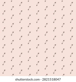 Seamless vibrant abstract floral pattern features small vertical clusters of colorful flowers. Design offers a lively and dynamic aesthetic, ideal for various applications like textiles, stationery, and digital backgrounds. Light background adds contrast.