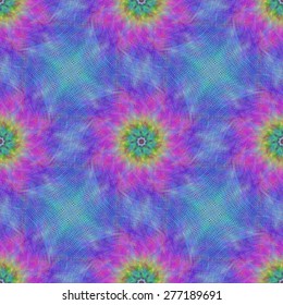 Seamless vibrant fractal pattern background