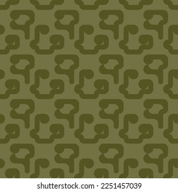 seamless victorian geometric pattern with green mosaic ornament