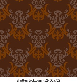 Seamless victorian ornament pattern.