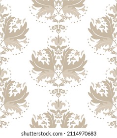Patrón victoriano sin foco. Azulejos florales de estilo turco. Fondo floral dibujado a mano. Papel tapiz vintage al estilo damasco. Islam, árabe, indio, motivo otomano. Ilustración vectorial.