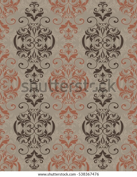 Seamless Victorian Wallpaper Stock Vector (Royalty Free) 538367476 ...