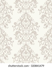 seamless victorian wallpaper in beige