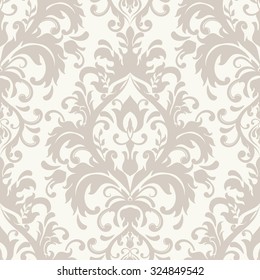 seamless victorian wallpaper in beige