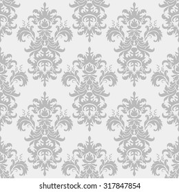 Seamless Victorian Wallpaper Grey Stock Vector (Royalty Free) 317847854 ...