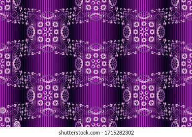 Seamless vinous patterns on vinous striped background