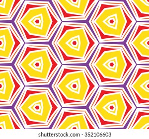 Seamless vintage abstract pattern with triangles in the style of 80's. Fashion background in Memphis style.Texture for scrapbooking, wrapping paper, web, surface design, fashion, wallpaper