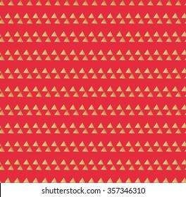 Seamless vintage abstract pattern with triangles in the style of 80's. Fashion background in Memphis style Texture for scrapbooking, wrapping paper, textile, web page, textile, surface design, fashion