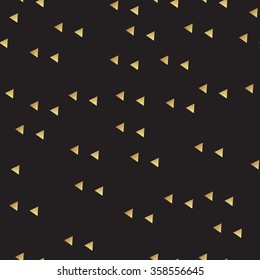 Seamless vintage abstract pattern with triangles in the style of 80's. Fashion background in Memphis style Texture for scrapbooking, wrapping paper, textile, web page, textile, surface design, fashion