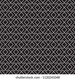 Seamless vintage Art Deco interlocking check weave pattern background.