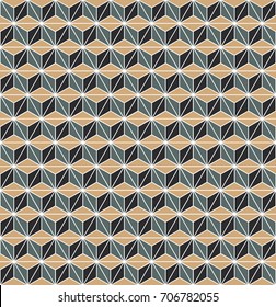 Seamless vintage Art Deco Vector pattern background