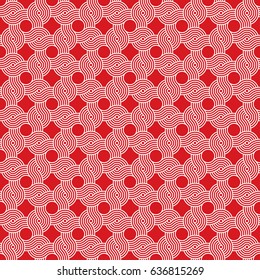 Seamless vintage Art Deco weave pattern
