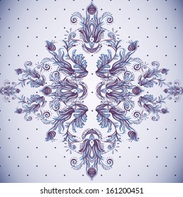 Seamless vintage background, baroque pattern 
