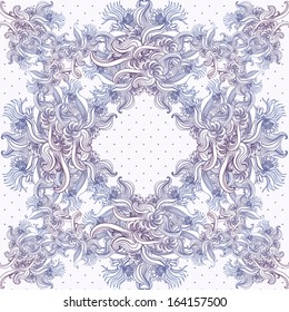 Seamless vintage background, baroque pattern 