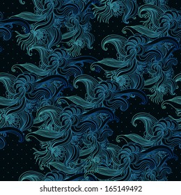 Seamless vintage background, baroque pattern