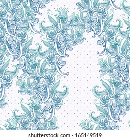 Seamless vintage background, baroque pattern