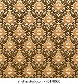 seamless vintage background floral. Vector illustration