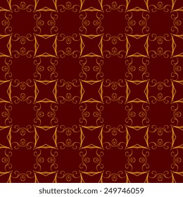 Seamless vintage background with ornament. Vector illustration