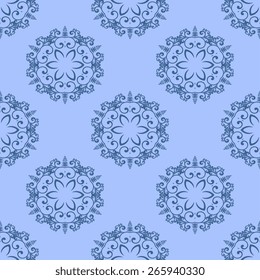 Seamless vintage background with ornament. Wallpaper pattern