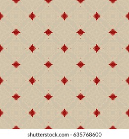 Seamless vintage background with ornament. Wallpaper pattern