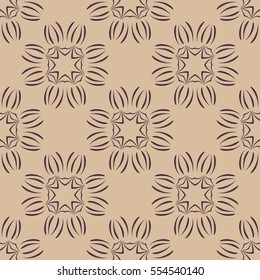 Seamless vintage background, retro style pattern. Vector illustration