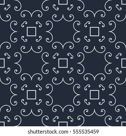 Seamless vintage background, retro style pattern. Vector illustration
