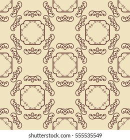 Seamless vintage background, retro style pattern. Vector illustration