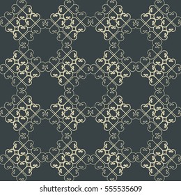 Seamless vintage background, retro style pattern. Vector illustration