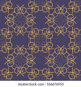 Seamless vintage background, retro style royal pattern. Vector illustration.