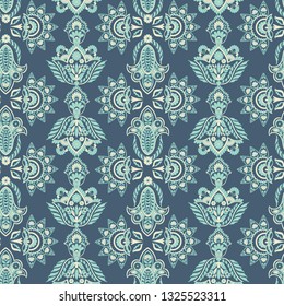 Seamless vintage background. Vector Floral background