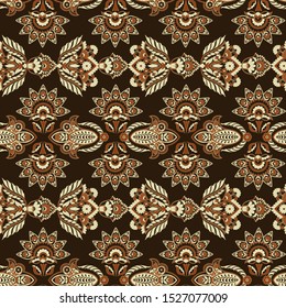 Seamless vintage background. Vector Floral background