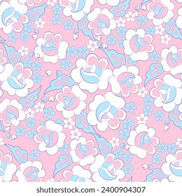 Fondo vintage impecable. Fondo vectorial floral