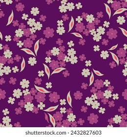 Seamless vintage background. Vector Floral background