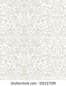 Seamless vintage background  Vector background for textile design.  Wallpaper, background, baroque pattern