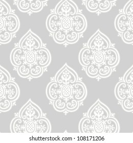 Seamless vintage background  Vector background for textile design.  Wallpaper, background, baroque pattern