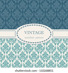 Seamless vintage background. Vector background for textile design. Wallpaper, background, repeating pattern