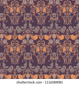 Seamless vintage background. Vector background for textile design