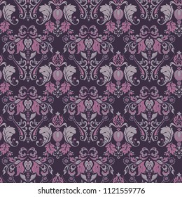 Seamless vintage background. Vector background for textile design