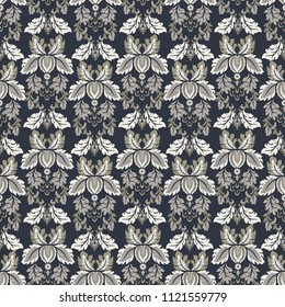 Seamless vintage background. Vector background for textile design