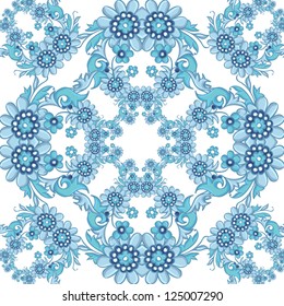 Seamless vintage background  Vector background for textile design.  Wallpaper, background, baroque pattern