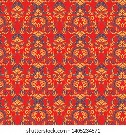 Seamless vintage background. Vector background for textile design