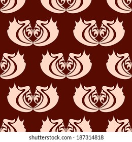 Seamless vintage background Vector background for textile.