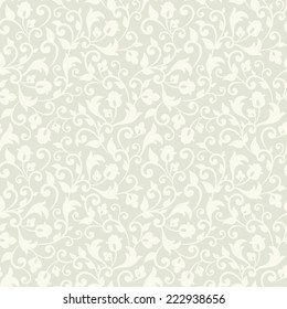 Seamless vintage background. Vector background for textile design. Wallpaper, background, web design. Damask pattern.