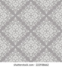 Seamless vintage background. Vector background for textile design. Wallpaper, background, web design. Damask pattern.