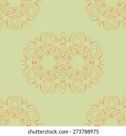 Seamless vintage background. Vector background for textile design. Wallpaper, background, repeating pattern
