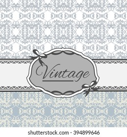 Seamless vintage background Vector background for textile design. Wallpaper, background, baroque pattern