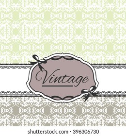 Seamless vintage background Vector background for textile design. Wallpaper, background, baroque pattern